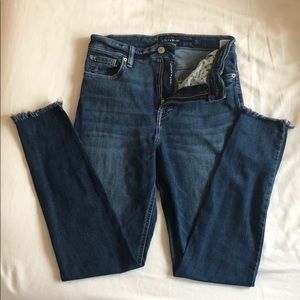 Bridgette Raw Hem Skinny Jeans